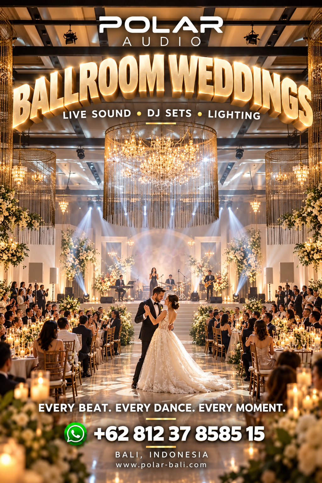 Polar Audio Ballroom Weddings campaign flyer