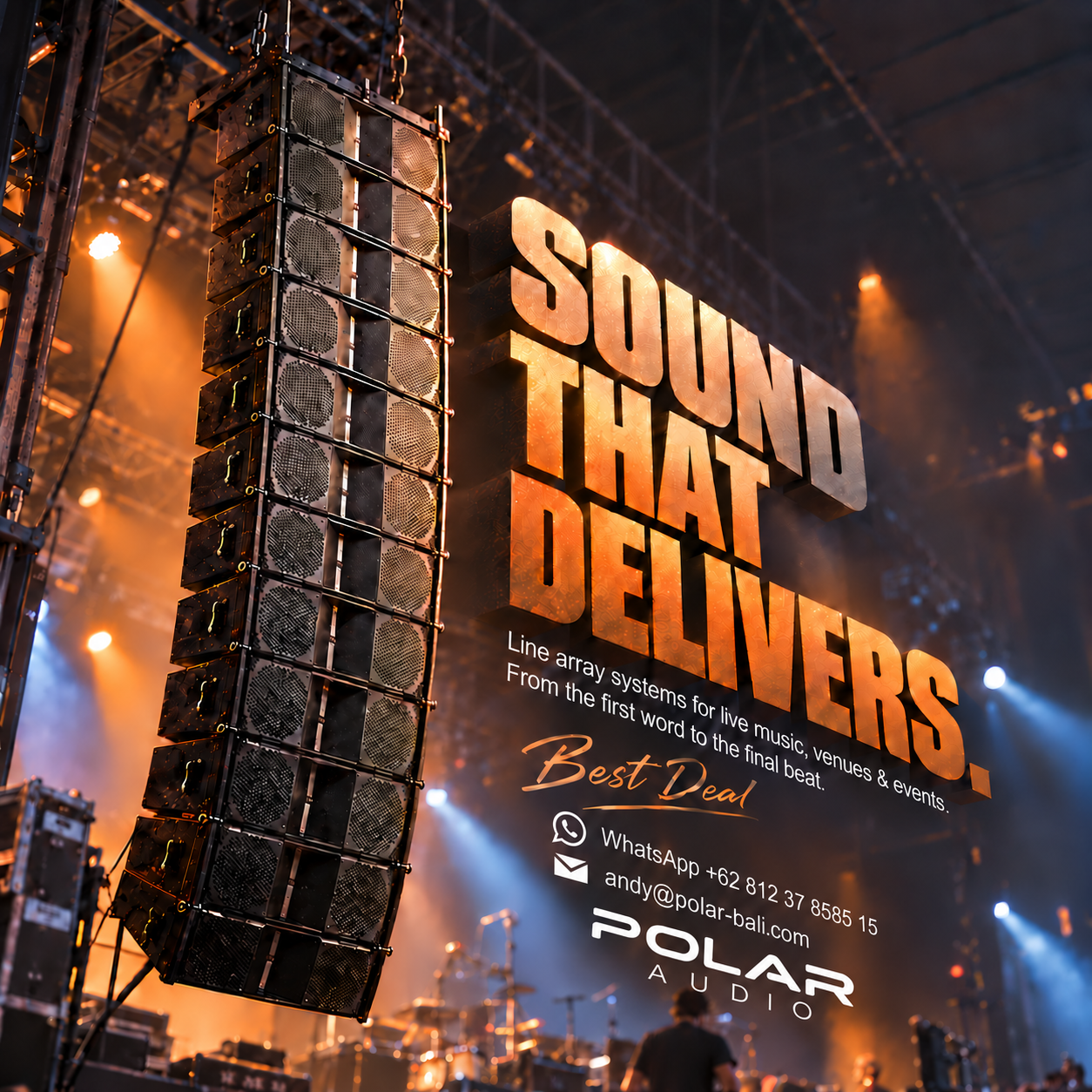 Polar Audio line array sound systems flyer