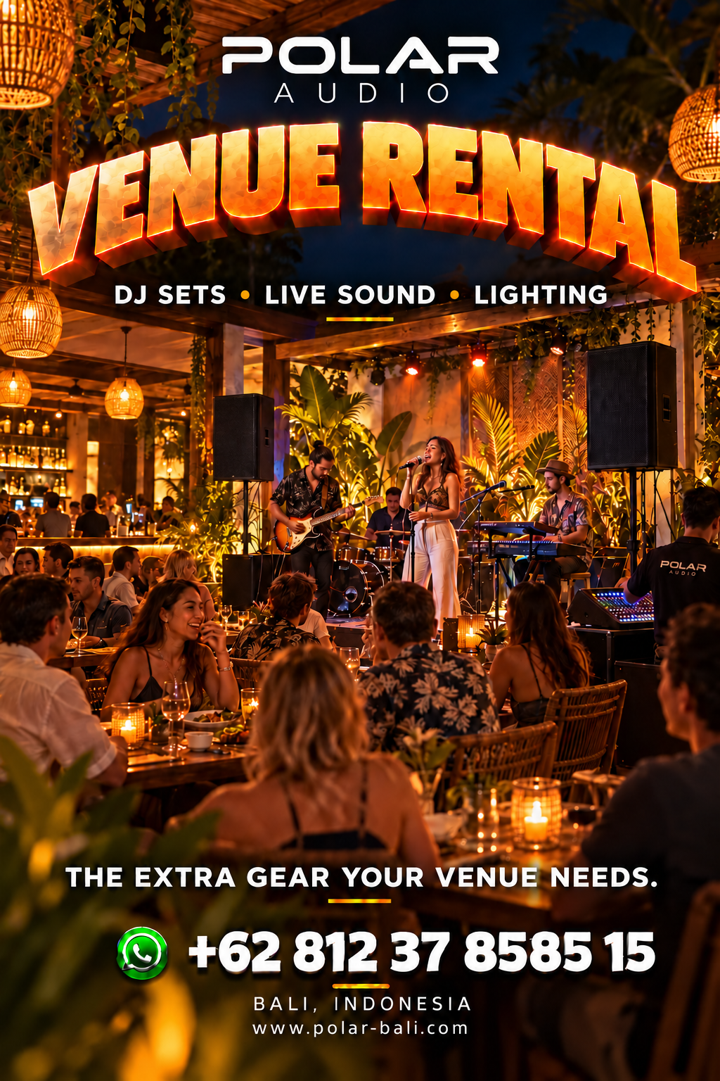 Polar Audio Venue Rental campaign flyer